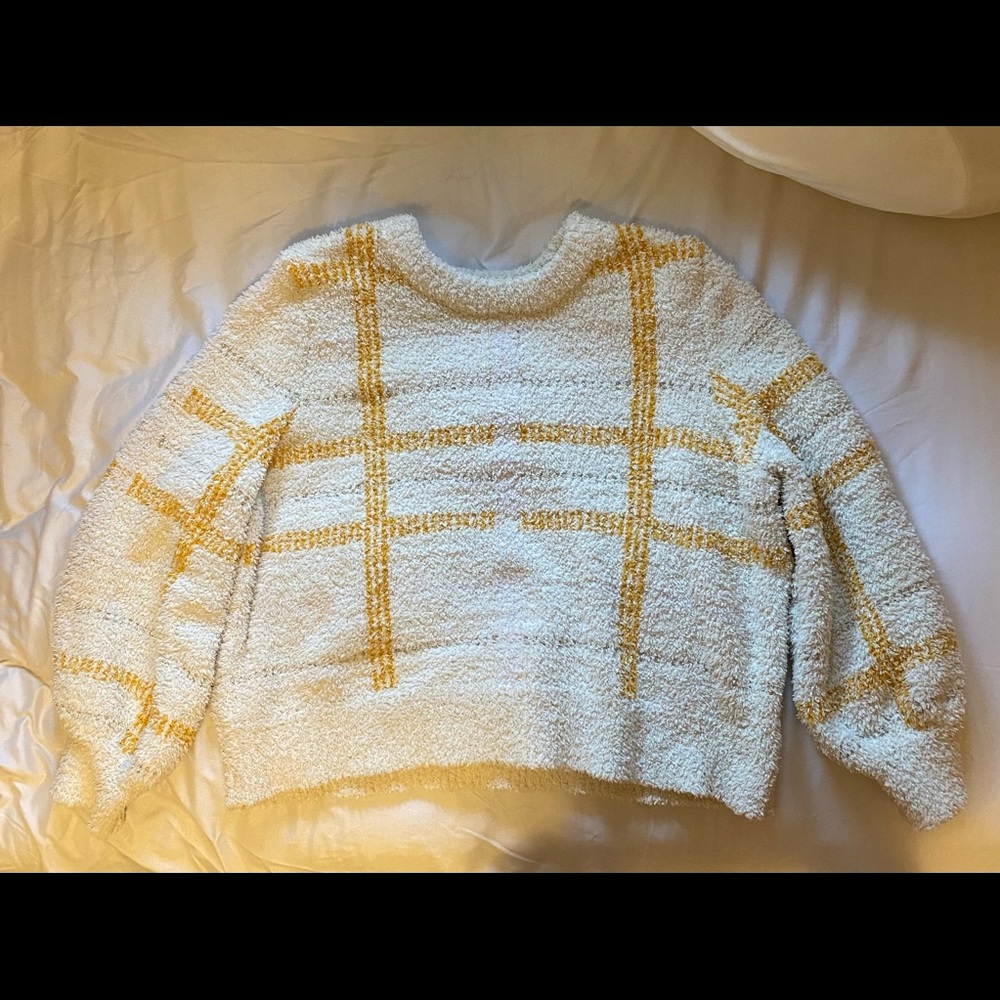 Fuzzy Yellow Sweater